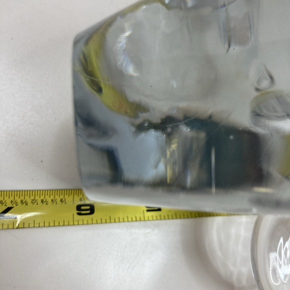 Vintage Glass Elephant Figurine Good Luck Trunk Up~Hand Blown Glass Paper Weight - Picture 8 of 8